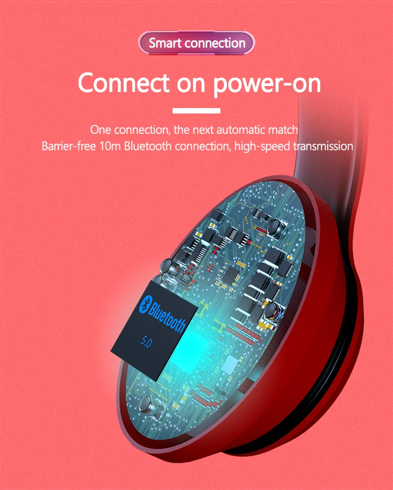 Lenovo HD200 Fold Headphone Wireless Bluetooth 5.0 With Noise Cancellation - Image 5