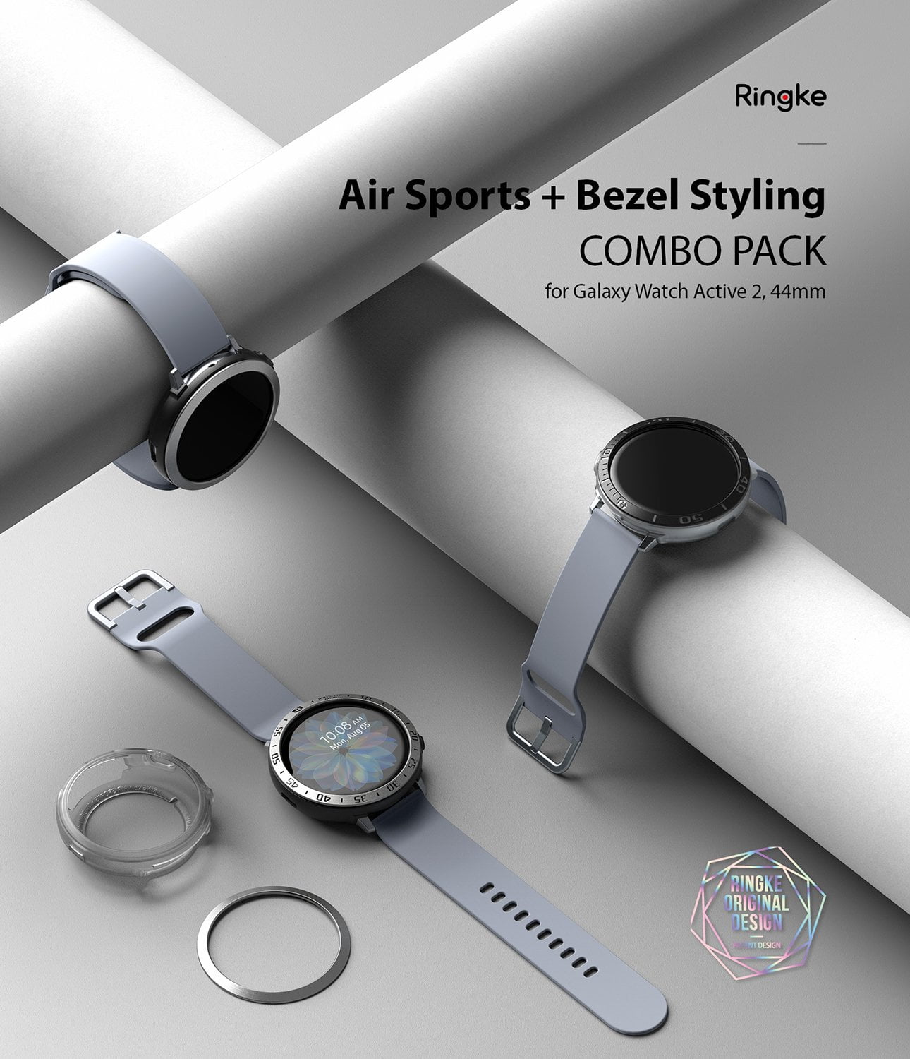 Ringke Air Sports + Bezel Styling Samsung Galaxy Watch Active 2 44mm