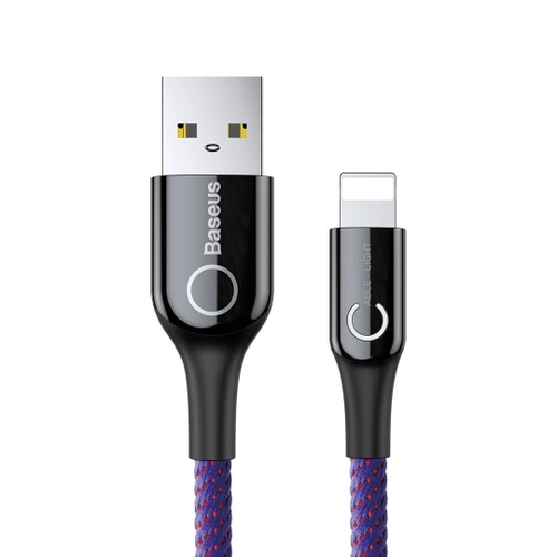 Baseus C-Shaped Light Intelligent Power-Off Lightning to USB A cable 1m