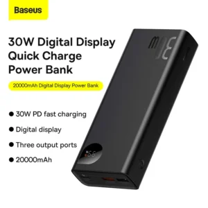 Baseus Adaman Metal Digital Display 30W Quick Charge 20000mAh Power Bank