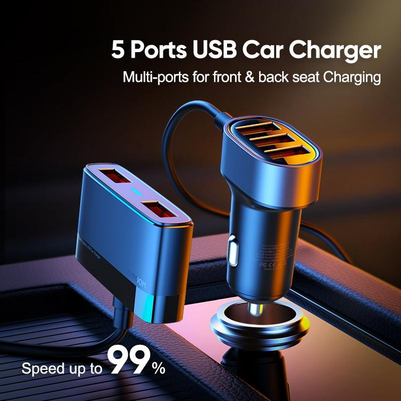 JOYROOM-JR-CL03-6.2A-Multi-5-Ports-USB-Smart-Car-Charger