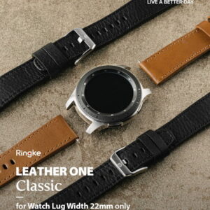 Ringke Smart Watch Original Leather Classic Band 22mm Black/Brown