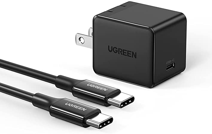 UGREEN 25W PD Wall Charger USB C Super Fast Charger with 6.6FT USB C to USB C Fast Charging Cable