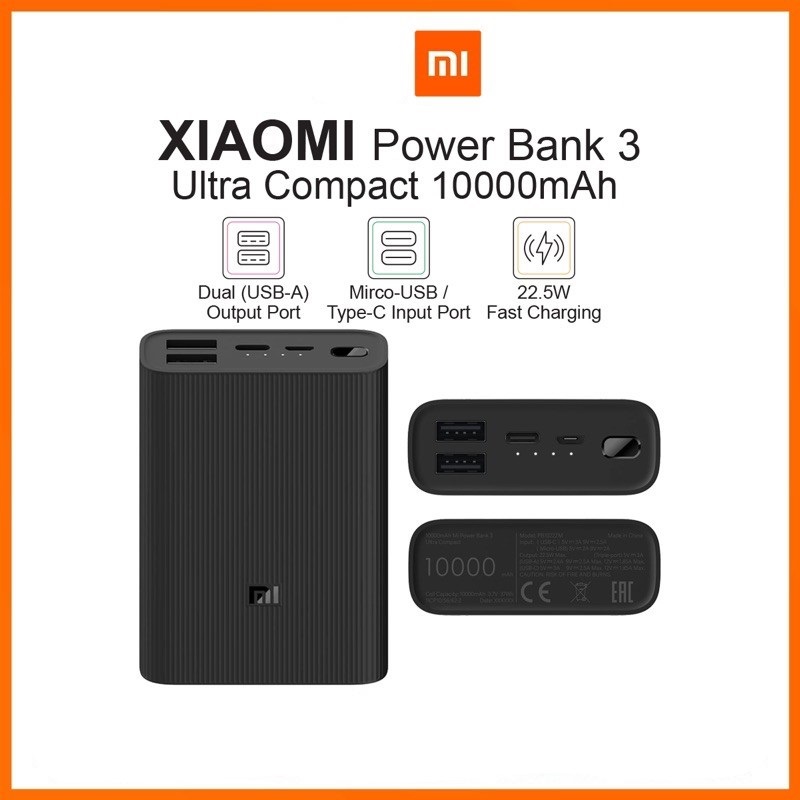 Xiaomi Mi PowerBank 3 Ultra Compact 10000mAh 22.5W